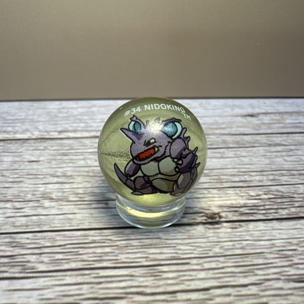 Vintage ToyBiz Pokemon Marble #34 Nidoking